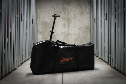 eWesta fireproof e-scooter cover black in garage